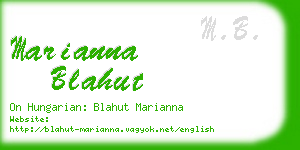 marianna blahut business card